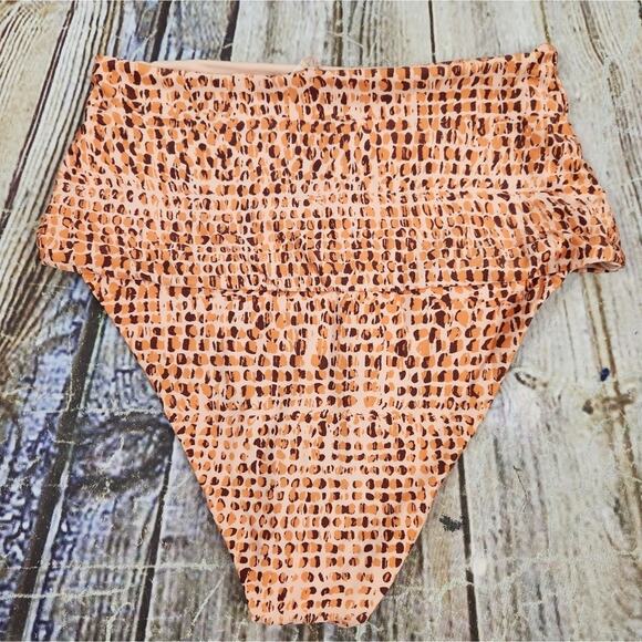 L*Space Desi Classic Bottom Bikini in Wild Bunch Orange Size Small NWT - Picture 3 of 5